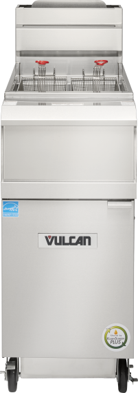 Vulcan 1VHG50CF FQuickFry5™ ull Pot Floor Model Gas Fryer w/ 50-lb Capacity, Built-In Filtration
