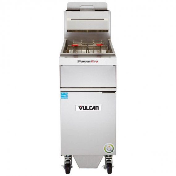 Vulcan 1VK45AF PowerFry5™ Full Pot Floor Model Gas Fryer w/ 50-lb Capacity, Built-In Filtration