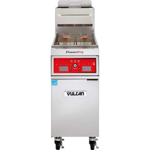 Vulcan 1VK45C PowerFry5™ Full Pot Floor Model Gas Fryer w/ 50-lb Capacity, Twin Baskets