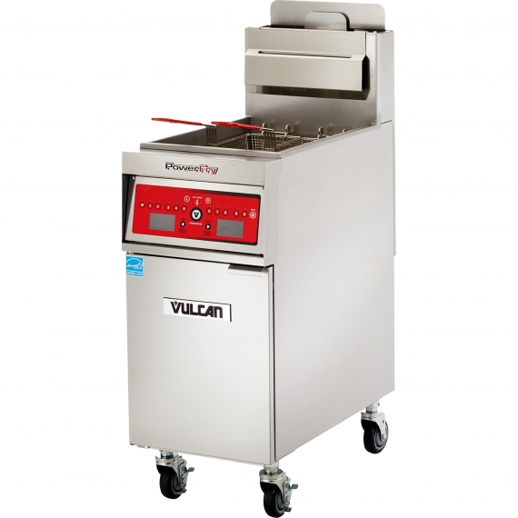 Vulcan 1VK45CF PowerFry5™ Full Pot Floor Model Gas Fryer w/ 50-lb Capacity, Built-In Filtration