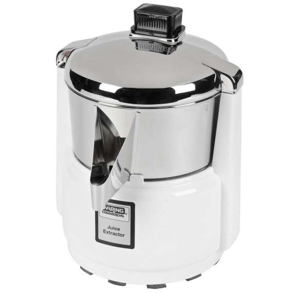 Waring 6001C Compact Heavy-Duty Fruit And Vegetable Juice Extractor With Stainless Steel Bowl and Cover And 3600 RPM Induction Motor