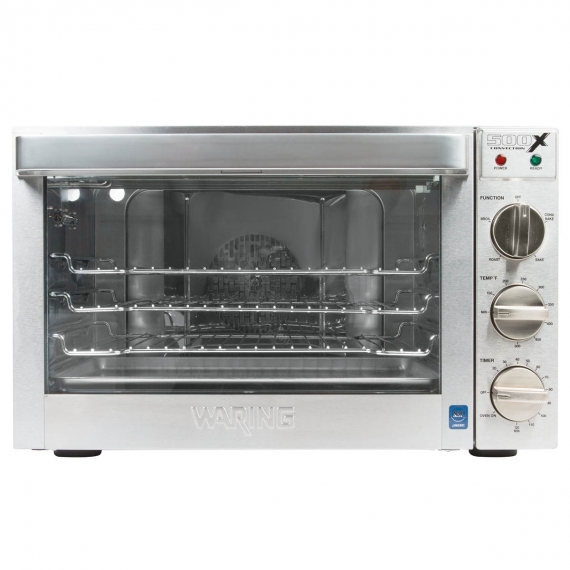 Waring WCO500X Single-Deck Half-Size Electric Convection Oven w/ Manual Controls, 4-Pan
