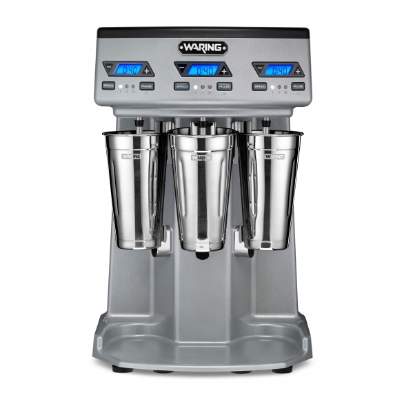 Waring WDM360TX Countertop Drink Mixer,3 Spindle/Speed,Stainless Steel Cups
