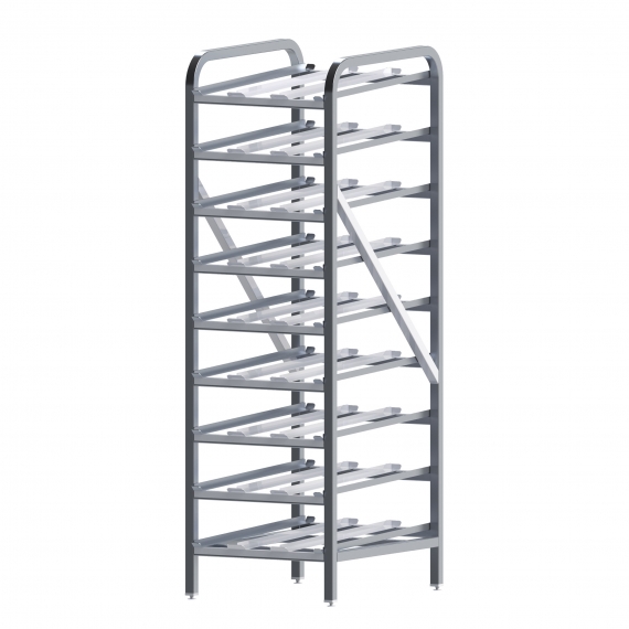 Winco ALCR-9 Stationary Full-Height 9-Tier Can Storage Rack, Holds (162) #10 or (216) #5 Cans