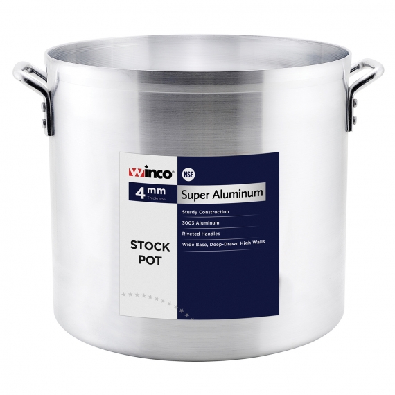 Winco AXS-100 Heavyweight Aluminum Stock Pot w/ 100-Qt. Capacity, 20