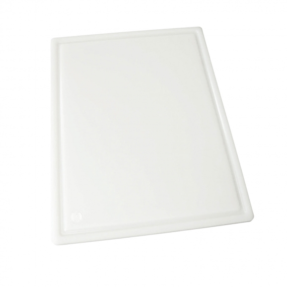 Winco CBI-1218 White Plastic Rectangular Cutting Board