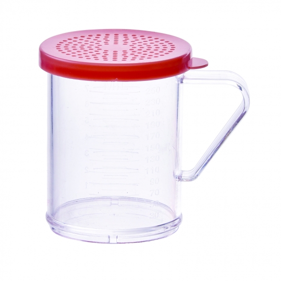 Winco PDG-10R Polycarbonate Shaker / Dredge with Handle