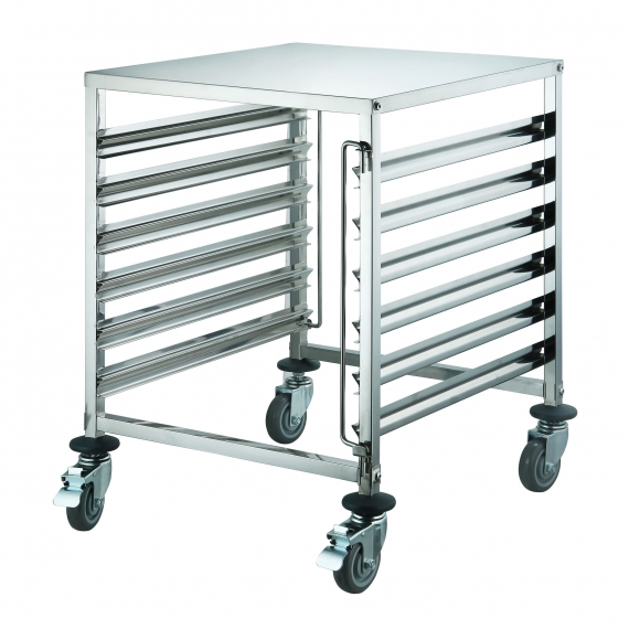 Winco SRK-12D 12-Tier Undercounter Steam Table/Food Pan Rack w/ Side-Load, Stainless Steel 
