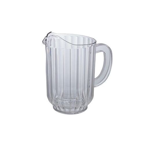 Winco WPC-60 Clear Polycarbonate Water Pitcher with Handle