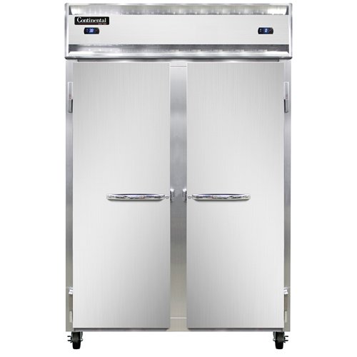 Continental Refrigerator 2RFN Reach-In Refrigerator Freezer w/ 2-Section, 2 Solid Full Doors