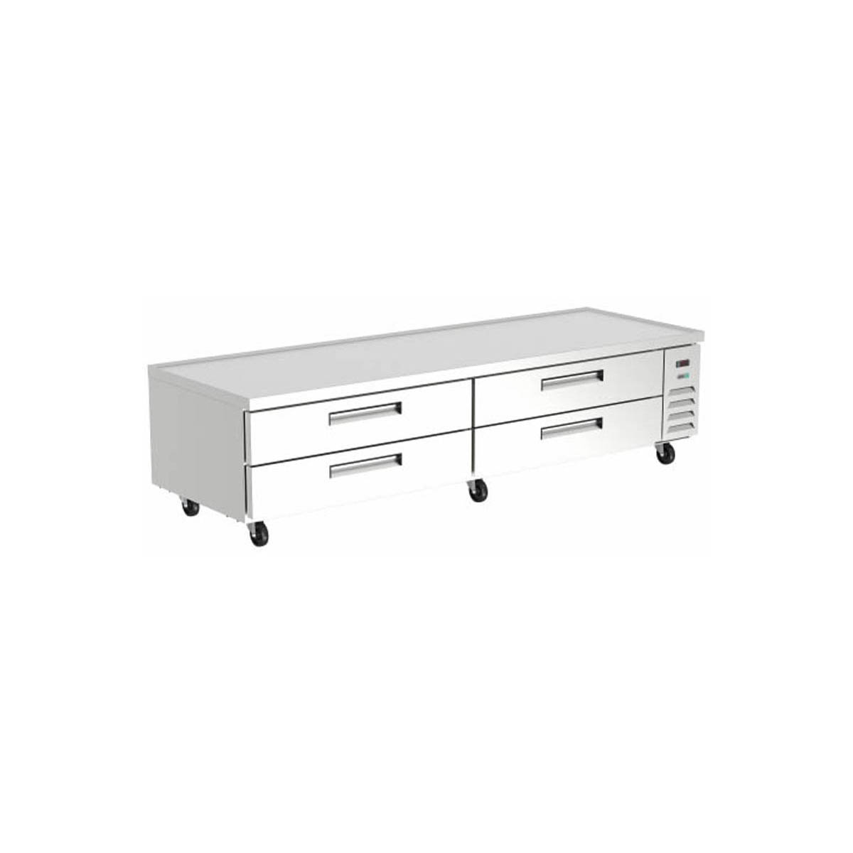 Asber ACBR-96 96″ 4 Drawers Chef Base Refrigerated Equipment Stand