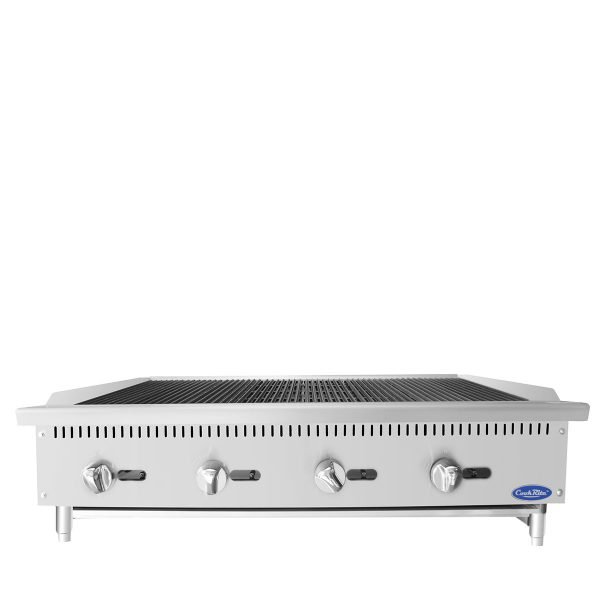 Atosa USA ATRC-48 48″ Countertop Gas Charbroiler, (4) Stainless Steel Burners with Manual Controls