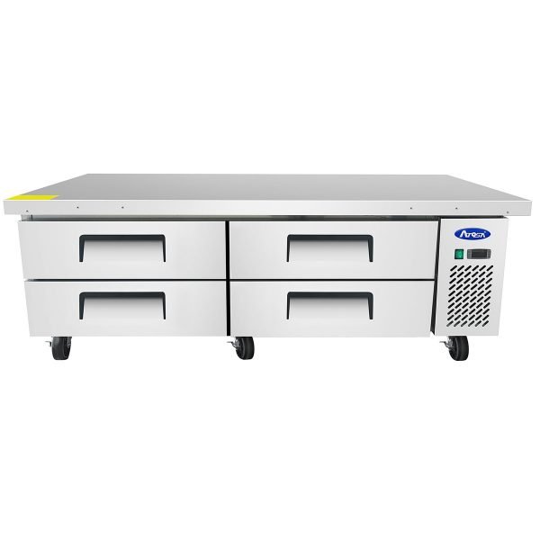 Atosa USA MGF8453GR 72″ 4 Drawers Chef Base with Extended Top, 12.1 cu. ft.