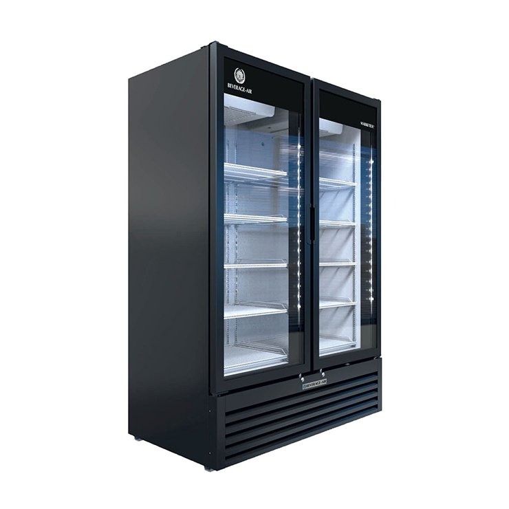 Beverage Air MT53-1B 54″ Black Refrigerated Glass Door Merchandiser