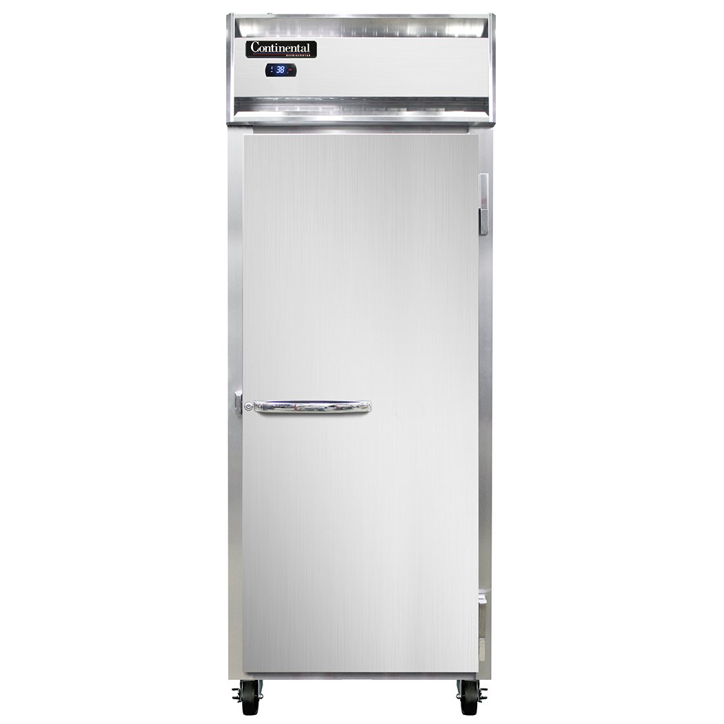 Continental Refrigerator 1RESNSS 1-Section Reach-In Refrigerator w/ Solid Door, 18 cu. ft., 28.5″W