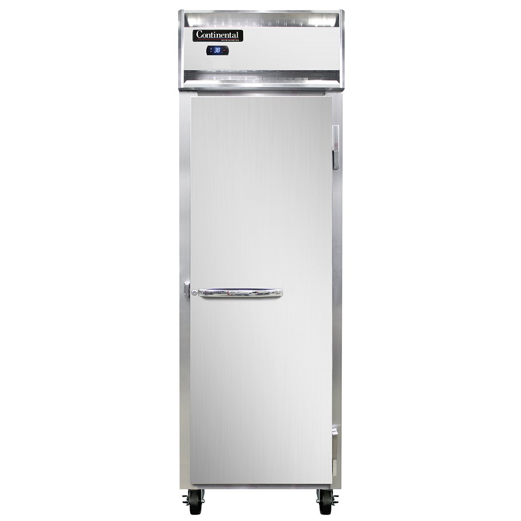 Continental 1RSNSS 26″ 1 Solid Door Shallow Depth Reach-In Refrigerator