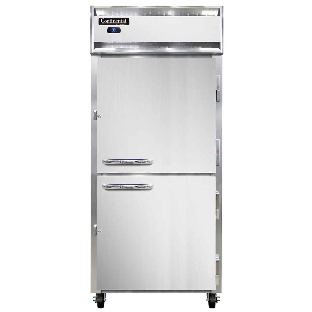 Continental Refrigerator 1RXSNHD 1-Section Reach-In Refrigerator w/ Solid Door, 26 cu.ft., 36″W
