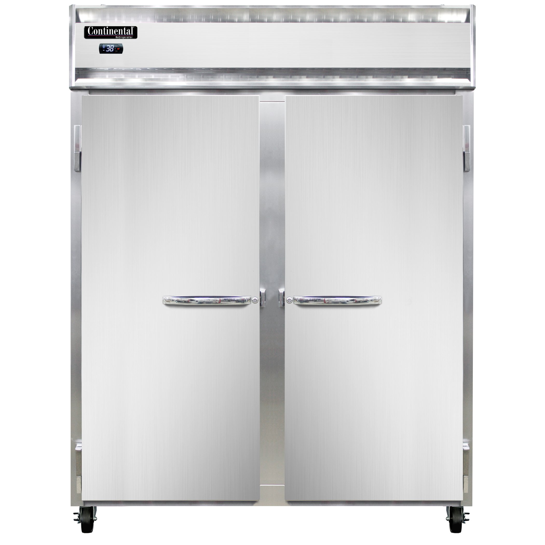 Continental Refrigerator 2RENPT 57″ Pass-Thru Refrigerator w/ 4 Solid Doors, 52 cu ft