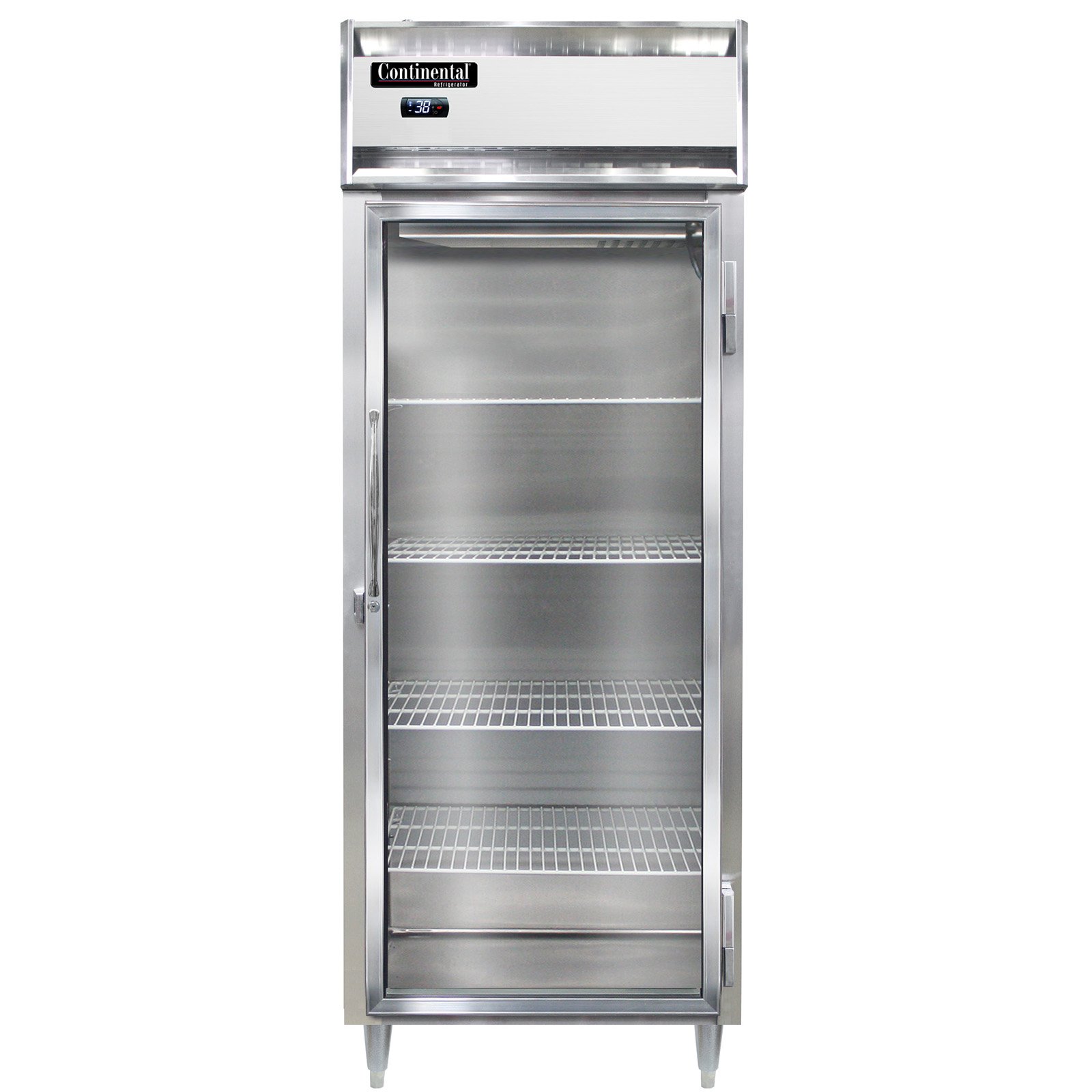 Continental Refrigerator D1RENSAGD 29″ Reach-In Refrigerator w/ 1 Section, Glass Door, 22 cu. ft.