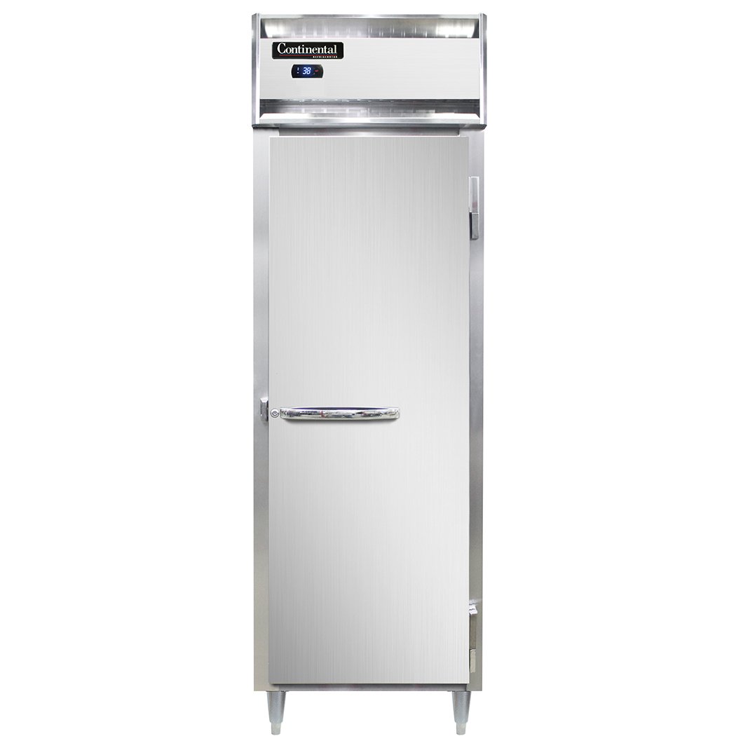 Continental Refrigerator D1RSNSS 26″ Reach-In Refrigerator w/ 1 Section, Solid Door, 16 cu. ft.