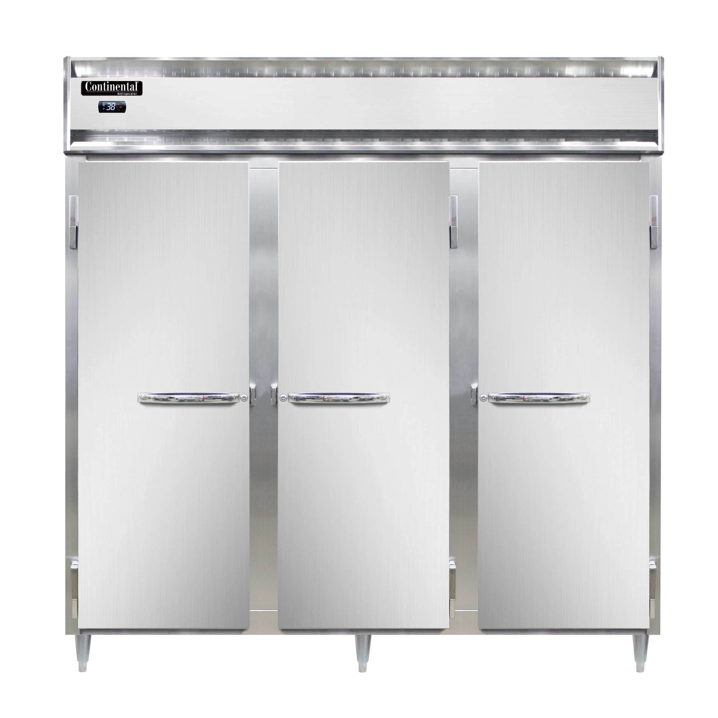 Continental Refrigerator D3RNPT 78″ Pass-Thru Refrigerator w/ 6 Solid Doors, 72 cu ft 