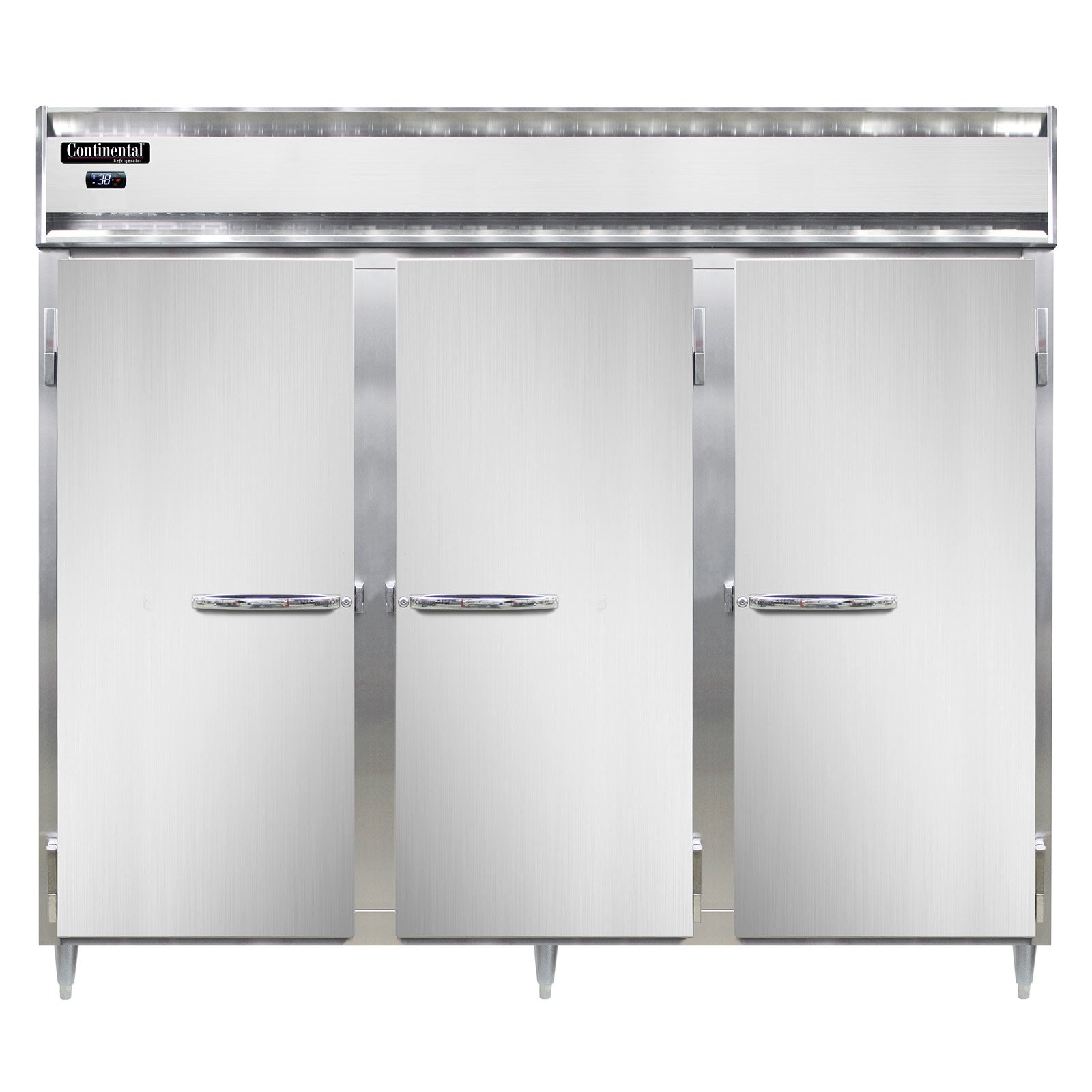 Continental Refrigerator D3RENSAPT 86″ Pass-Thru Refrigerator w/ 6 Solid Doors, 75 cu ft 