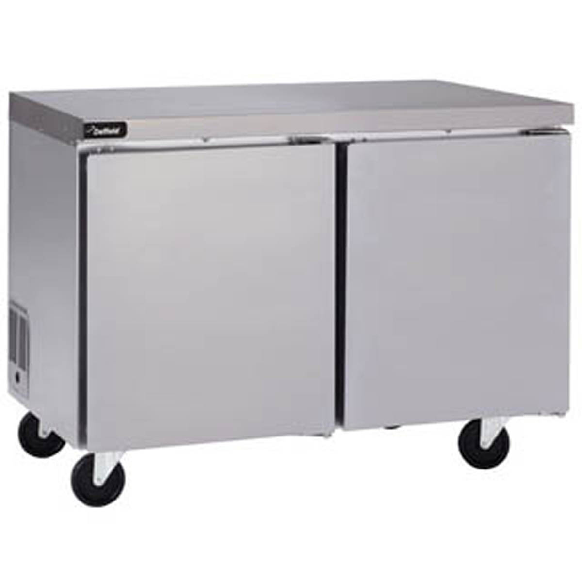 Delfield GUR48P-S 48″ 2-Section Undercounter Refrigerator w/ 2 Solid Doors, 12.5 cu ft