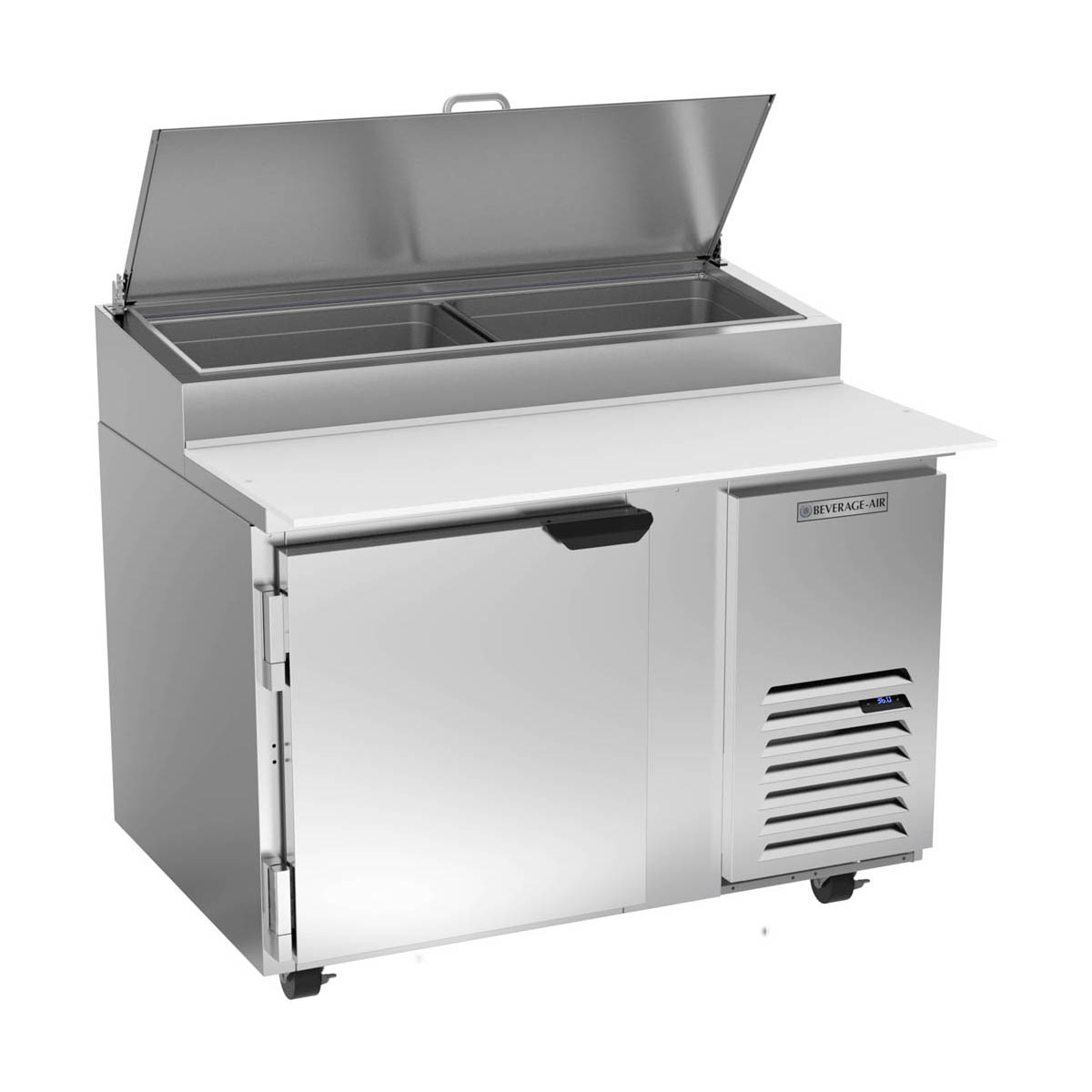 Beverage Air DP46HC 46″ One Section Refrigerated Pizza Prep Table, 12 cu. ft.