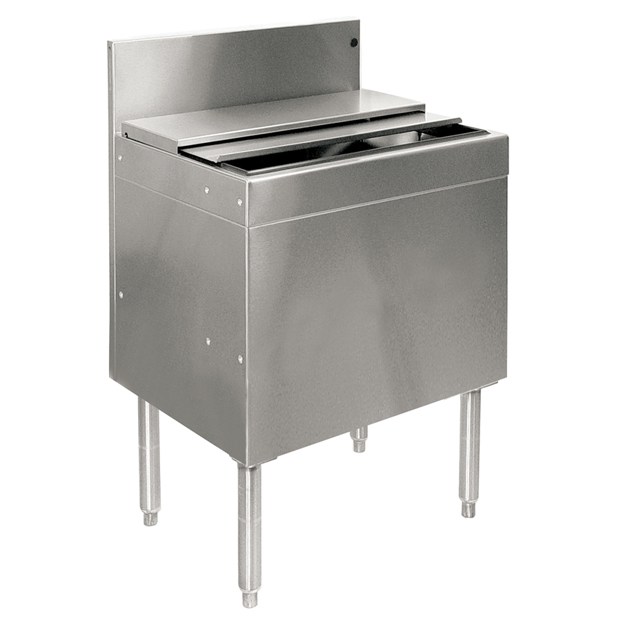 Glastender IBB-30-CP10-ED 30″ Underbar Ice Bin, Cold Plated w/ 147 lbs., 10-Circuit Cold Plate