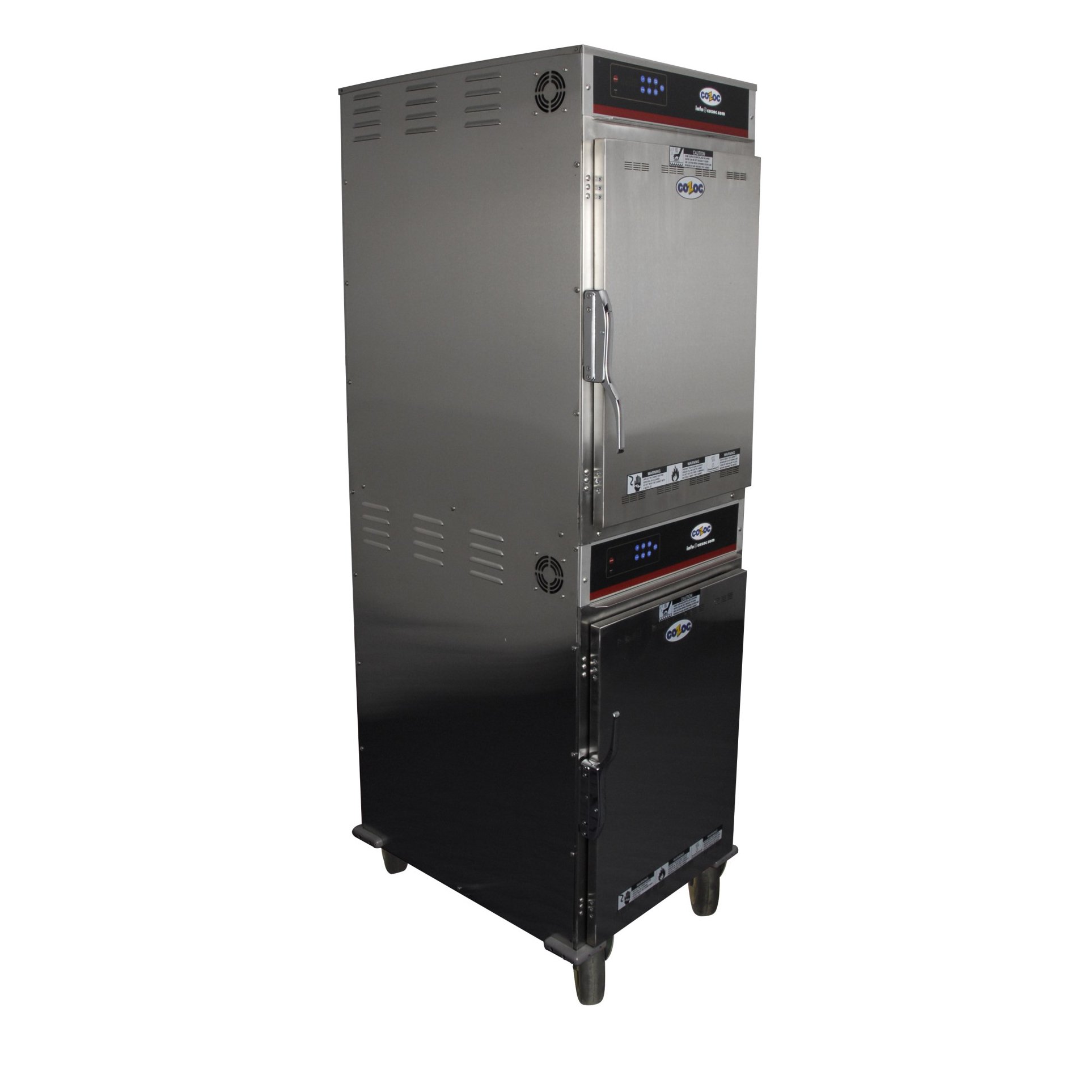 Cozoc HPC7013 Full-Height Mobile Cook / Hold / Oven Cabinet w/ Double-Deck, Digital Controls
