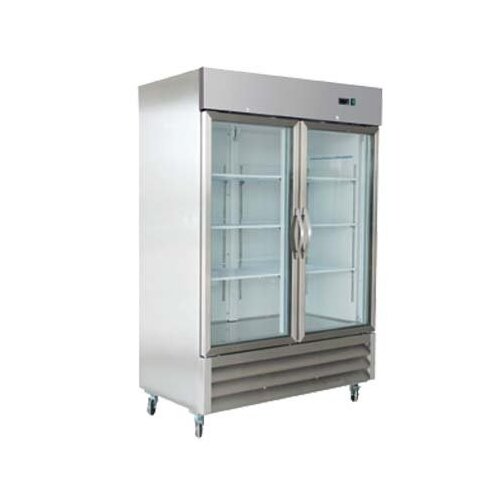 IKON IB54RG 53″ Two Section Glass Door Reach-In Refrigerator, 44 cu. ft.