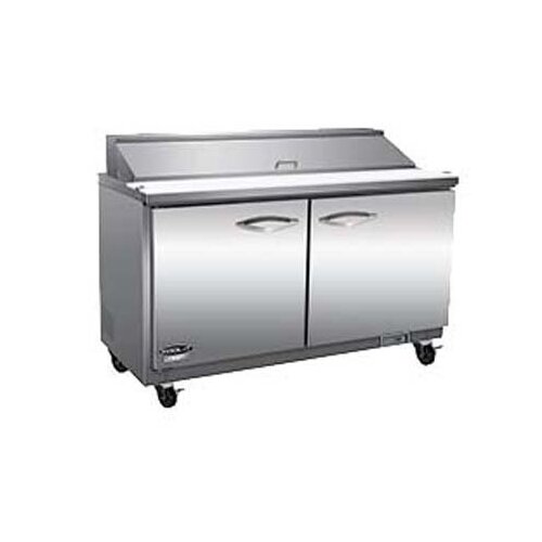 IKON ISP48 48″ Two Section Sandwich / Salad Prep Table, 12 cu. ft.