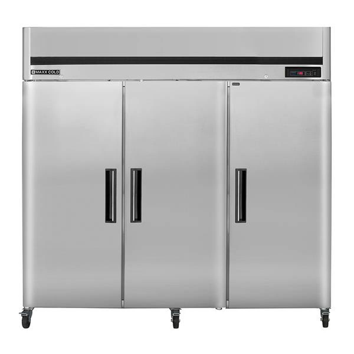 Maxx Cold MCRT-72FDHC 81″ Reach-In Refrigerator w/ 3 Solid Doors, Top Mount, 67 cu. ft
