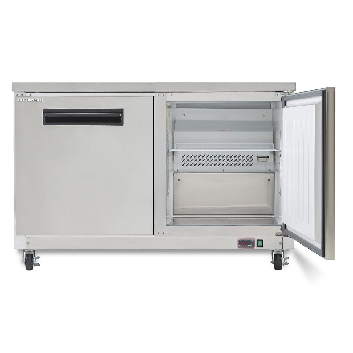 Maxx Cold MXCR48U 48″ 2-Section Undercounter Refrigerator w/ 2 Solid Doors, 12 cu. ft.