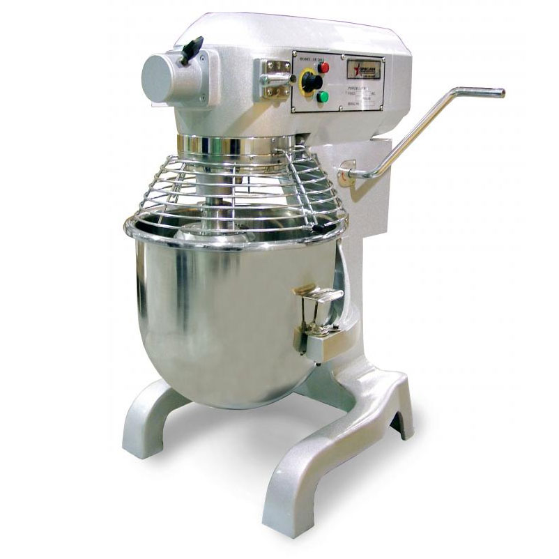 Omcan USA 17835 Commercial Baking Mixer with Guard, 20 qt. Capacity, 3-Speed