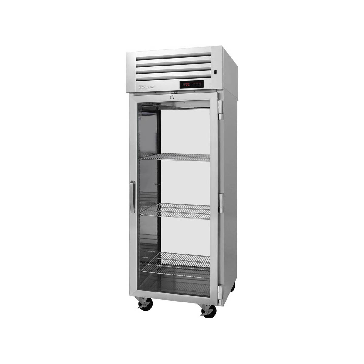 Turbo Air PRO-26H-G-PT One Section Pass-Thru Heated Cabinet with Glass Door