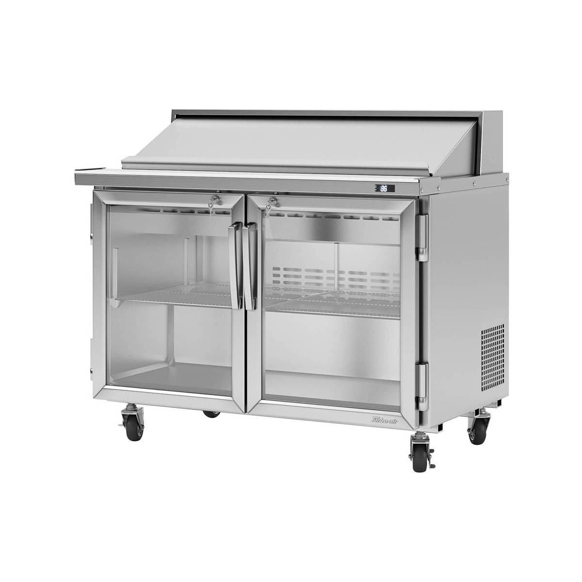 Turbo Air PST-48-G-N 48″ Two Section Sandwich / Salad Prep Table, 12.0 cu. ft.