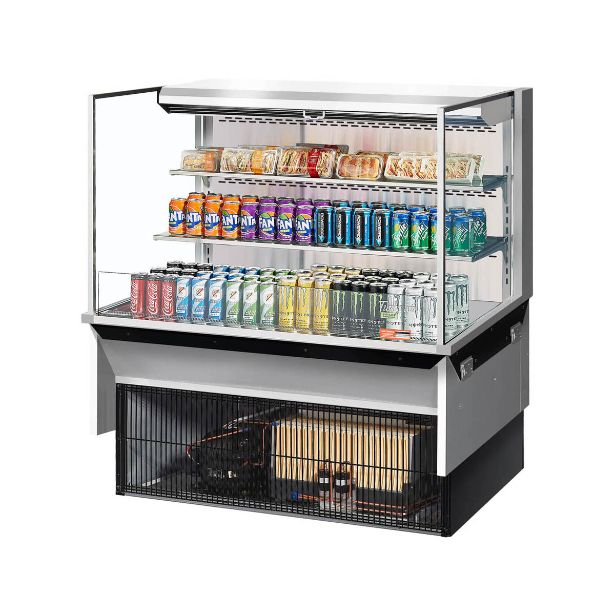 Turbo Air TOM-48L-UF-S-3SI-N 47″ Drop In Refrigerated Display Case, 3 Shelves