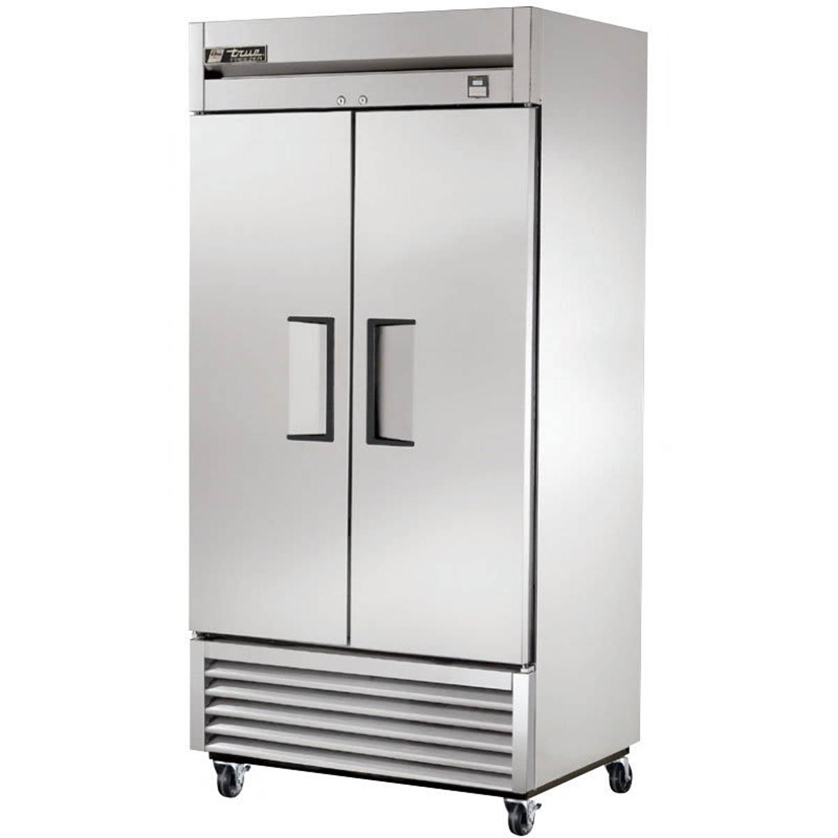 True TS-35F-HC 39″ Two Section Reach-In Solid Swing Door Stainless Steel Freezer, 35 Cu. Ft.