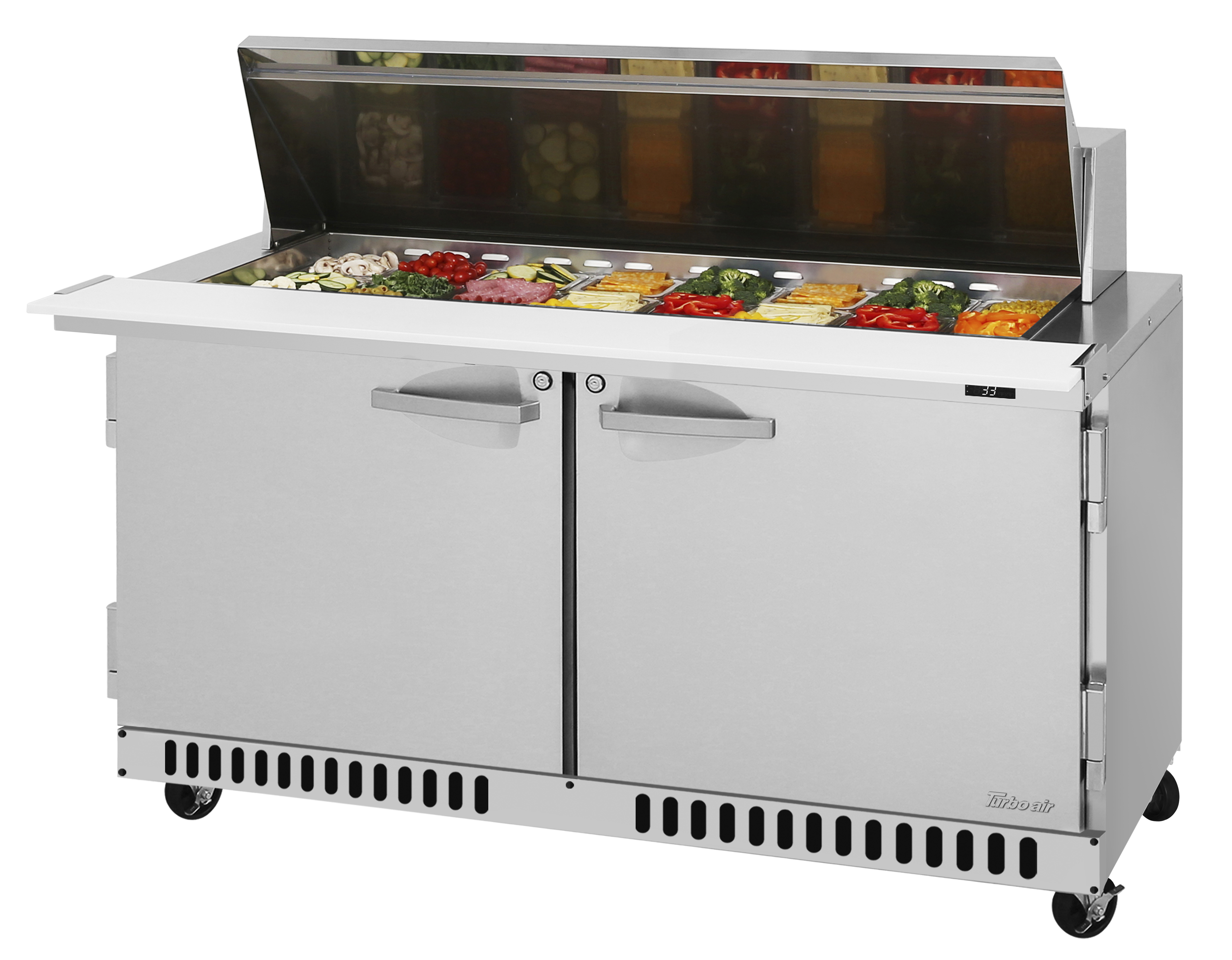 Turbo Air PST-60-24-FB-N Mega Top Sandwich / Salad Unit Refrigerated Counter