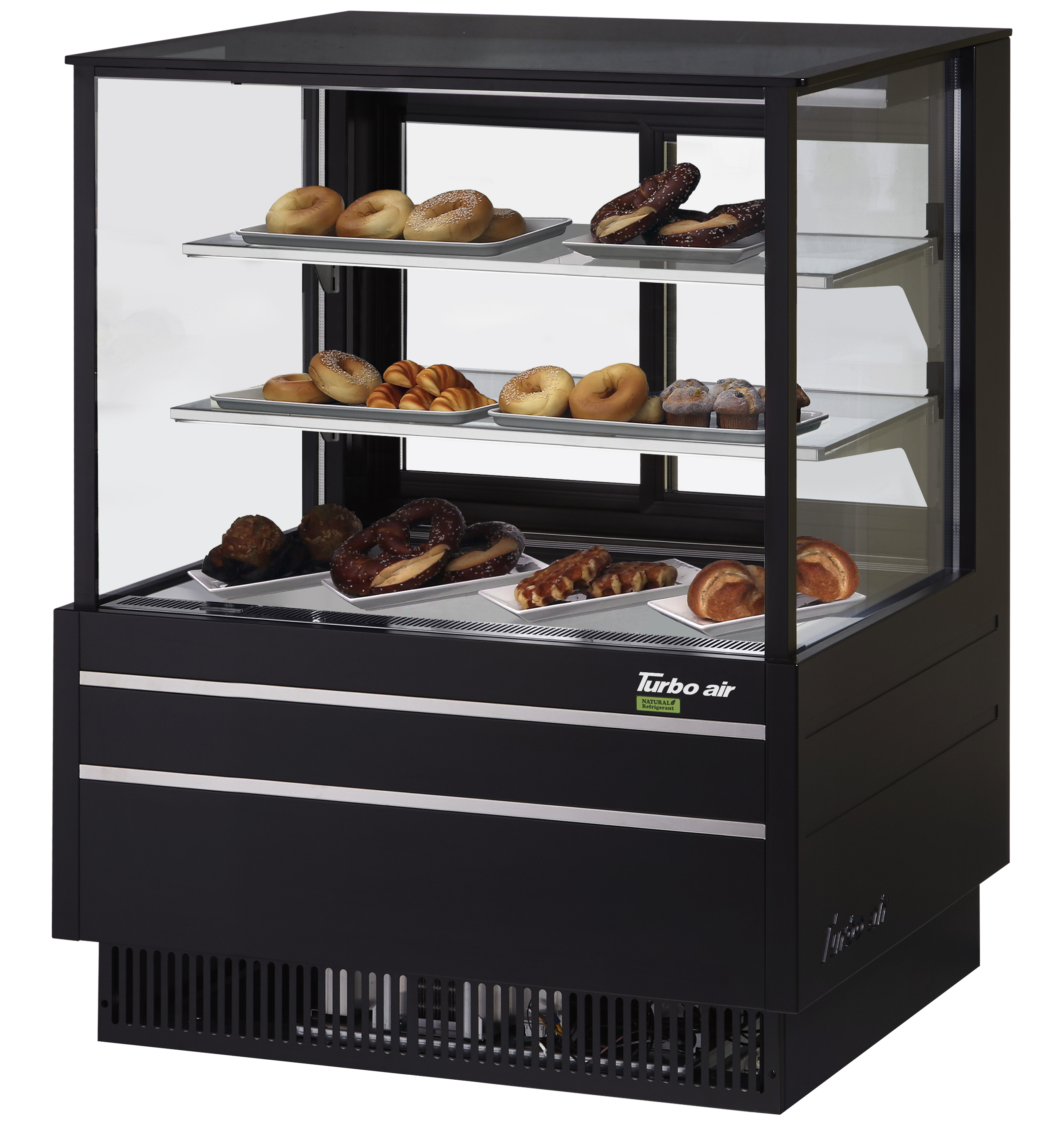 Turbo Air TCGB-36UF-DR-W(B) Non-Refrigerated Bakery Display Case