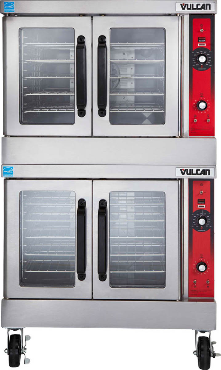 Vulcan VC44GD Double Deck Full Size Gas Convection Oven with Solid State Controls