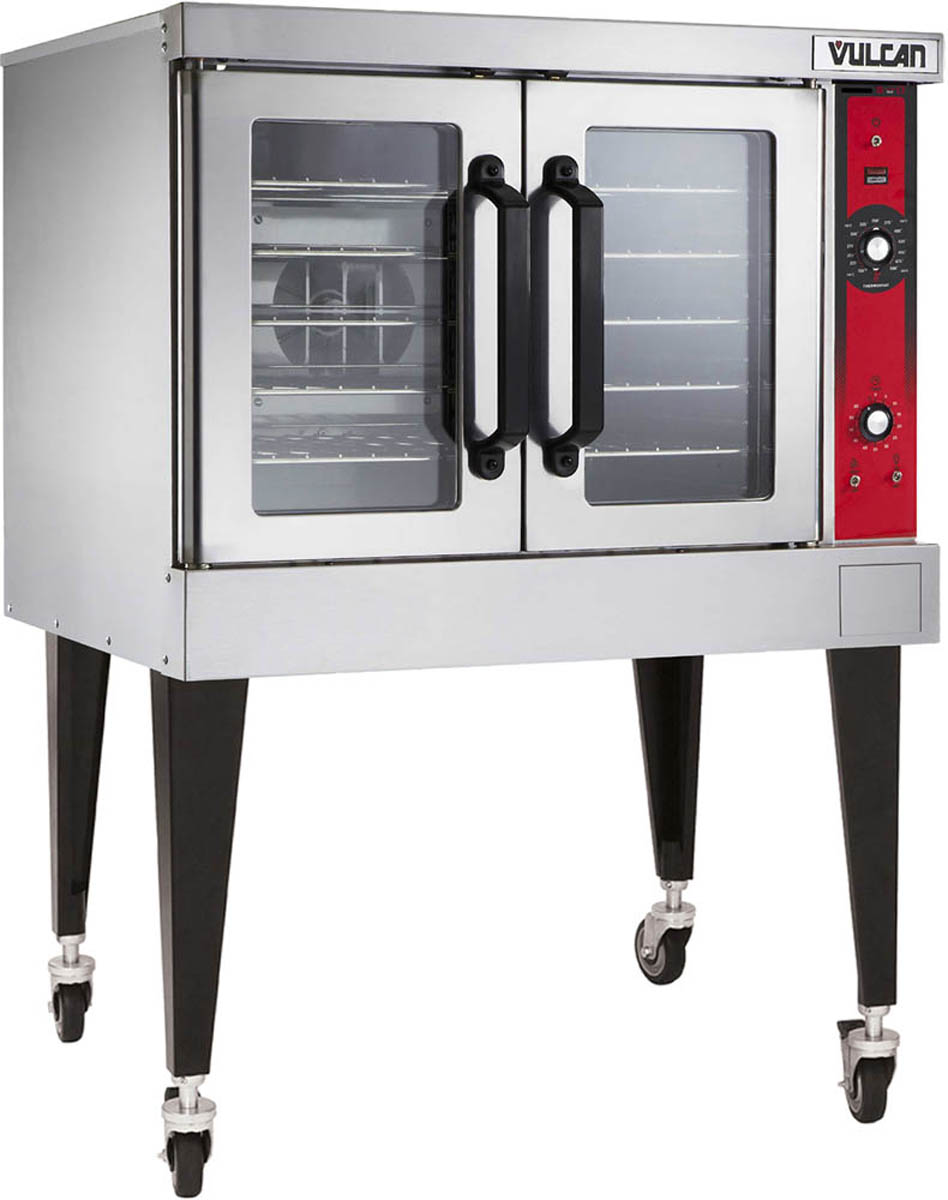 Vulcan VC4GD Single Deck Full Size Gas Convection Oven with Solid State Controls