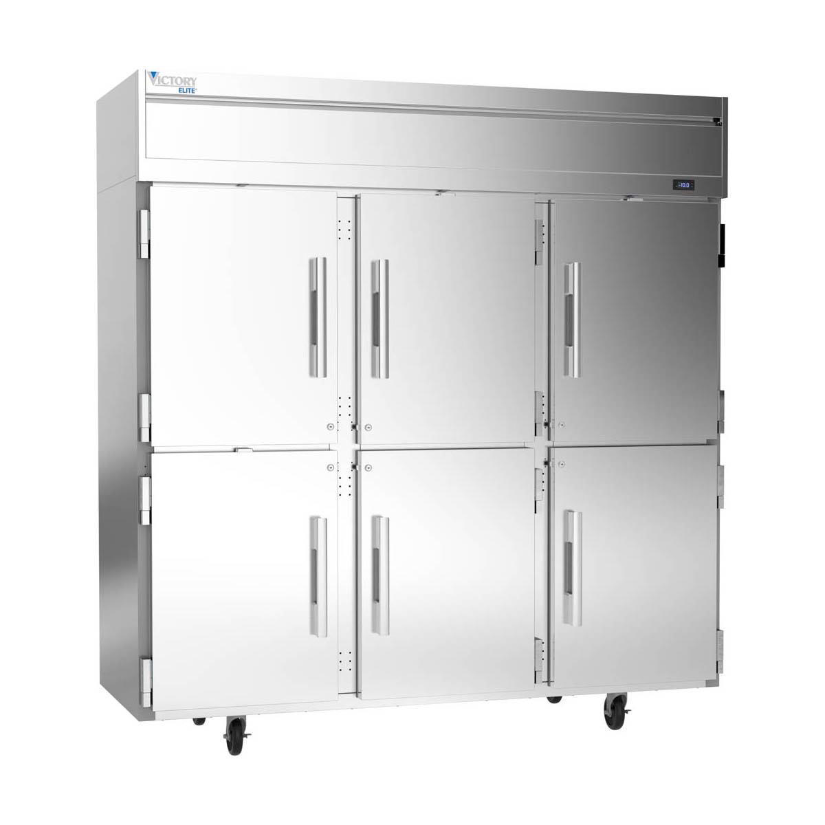 Victory VEFSA-3D-HD-HC 78″ Three Section Solid Door Reach-In Freezer