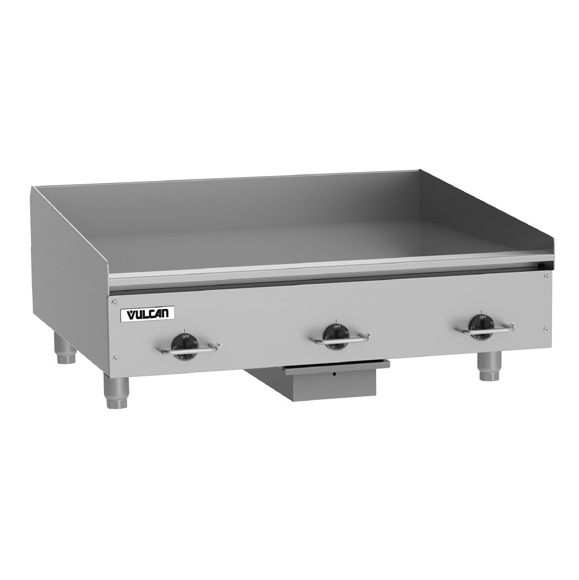 Vulcan RRE36E 36″ Countertop Electric Griddle with Snap-Action Thermostatic Controls 