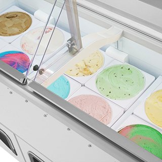 Turbo Air Dipping Ice Cream Display Case