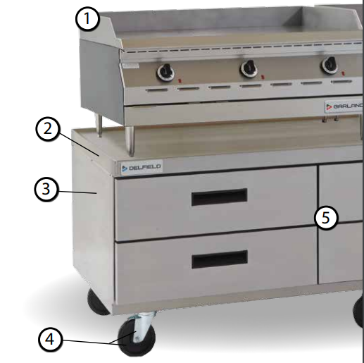 The Delfield F2960CP Self-Contained Low-Profile Refrigerated Equipment Stands, Chef's Deal