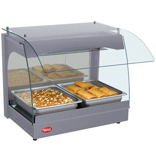 Hatco GRHW-1P Glo-Ray Curved Display Cases, Chef's Deal