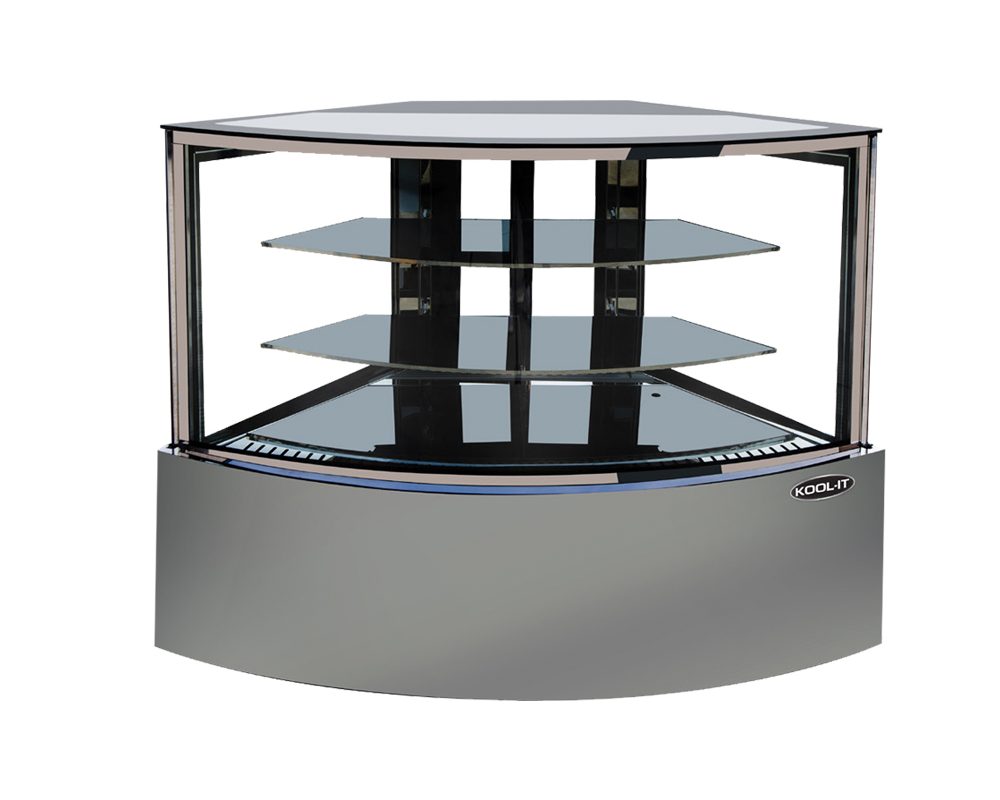 The Kool-It KBF-60C Corner Refrigerated And Dry Display Case, Chef's Deal