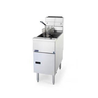 Pitco SG14-S Natural Gas Fryer Millivolt technology maintains accurate oil temperatures,Chefs Deal's